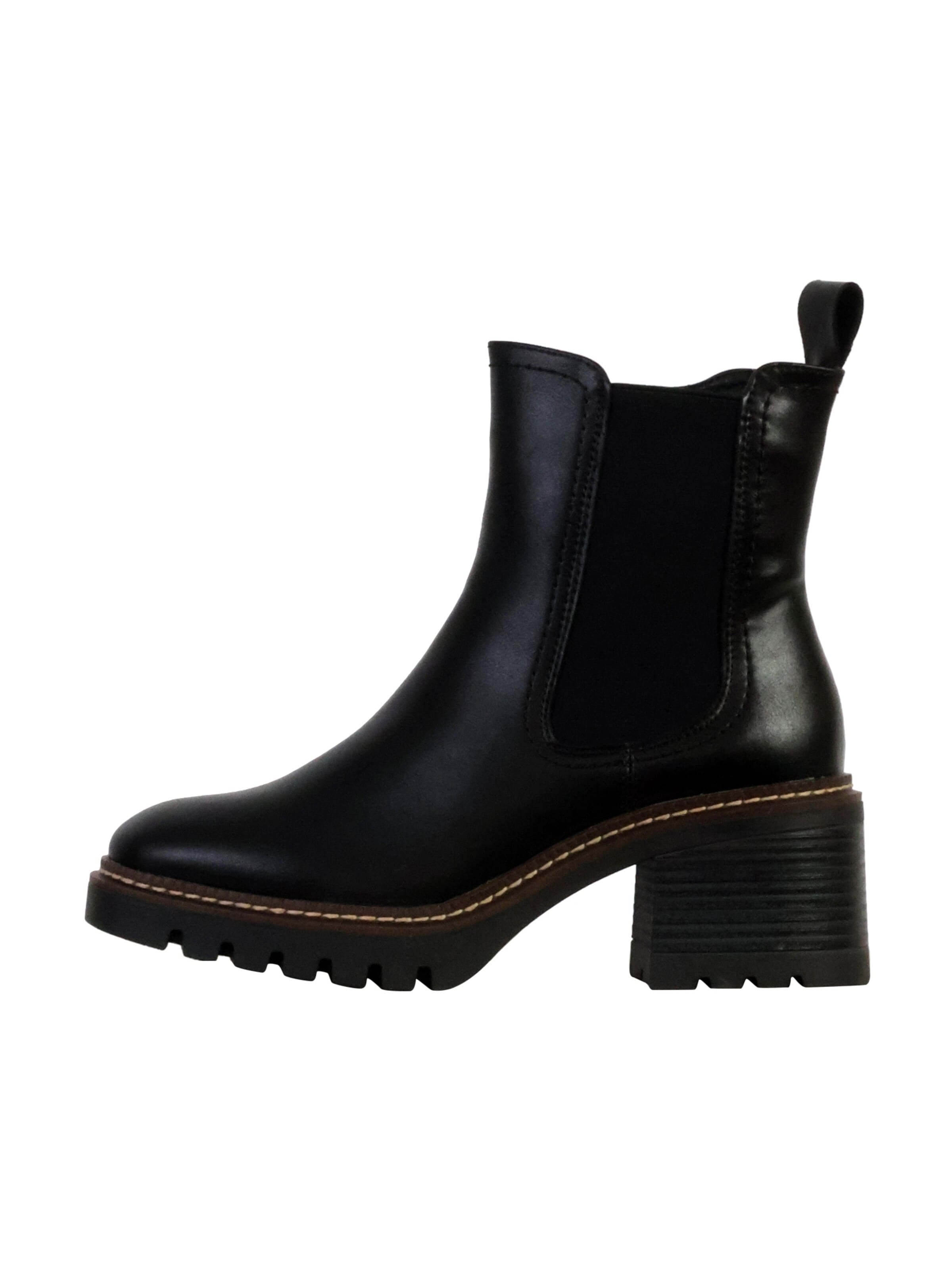 The Divine Factory Bottines 'Alénoa-Lederstiefeletten' en 36 en noir, Vue avec produit