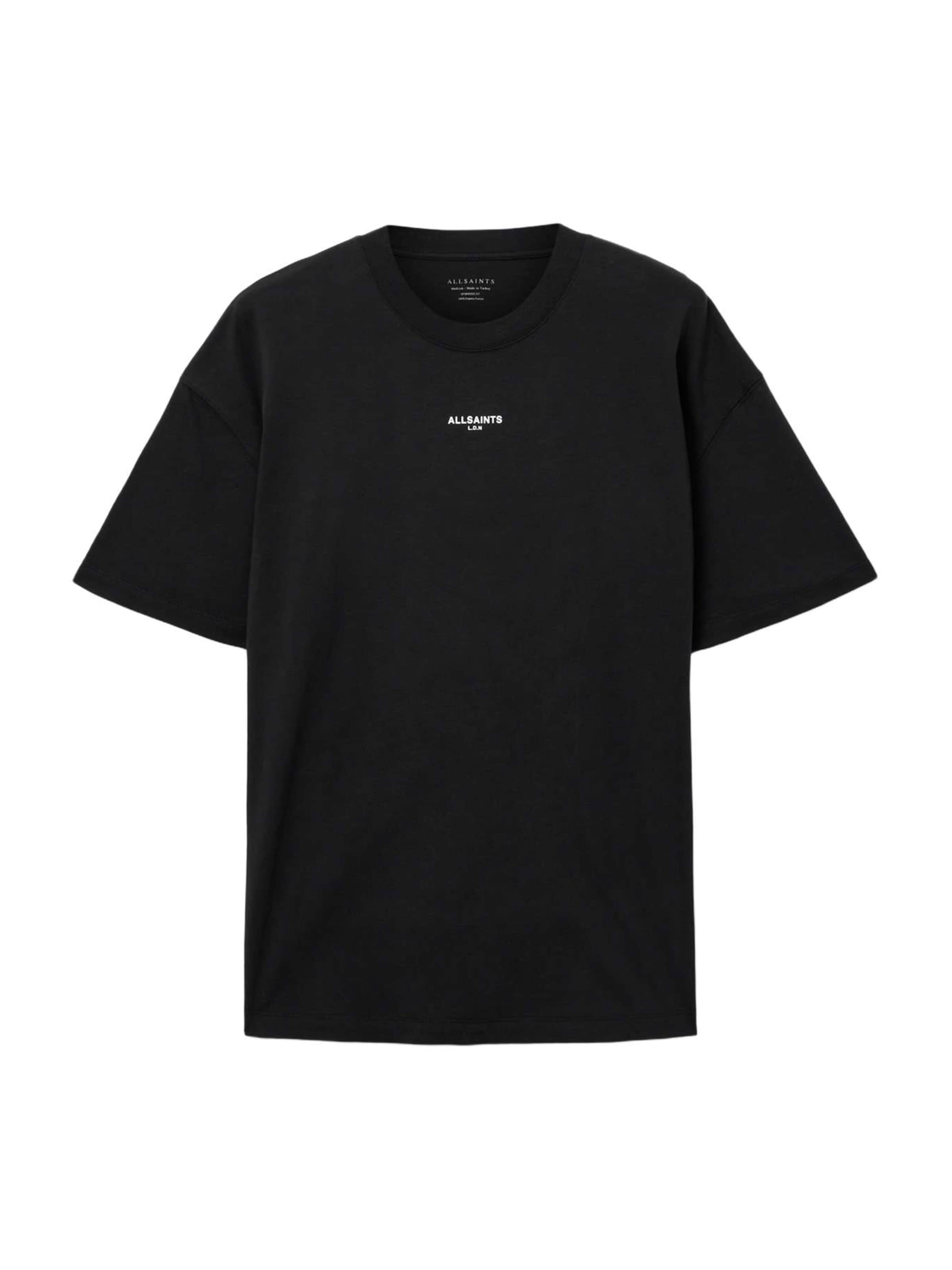 T-Shirt AllSaints en noir : devant