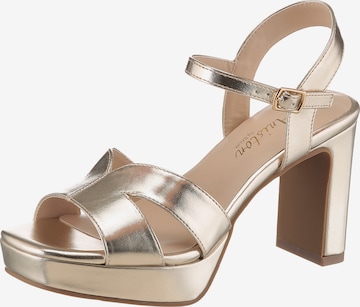 Aniston Pumps in Gold: Vorderseite