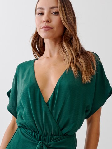 Tussah Jumpsuit 'RAVEN' in Green