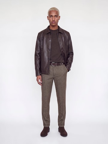 Regular Pantalon à plis 'JPSTOllie Blake' JACK & JONES en marron : devant