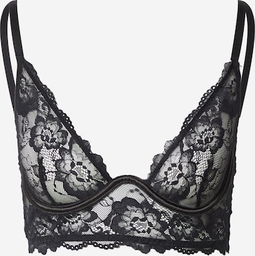 NLY by Nelly Triangle Bra in Black: front