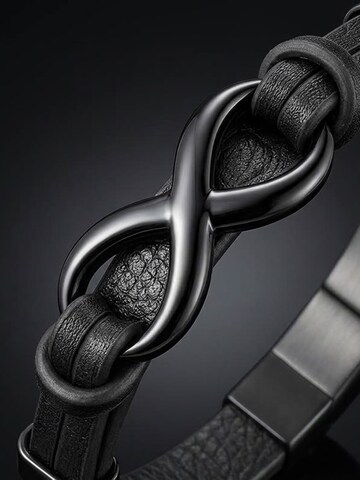 UNIQAL Armband 'INFINITY' in Zwart