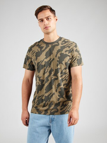 G-STAR Shirt 'Island' in Groen: voorkant
