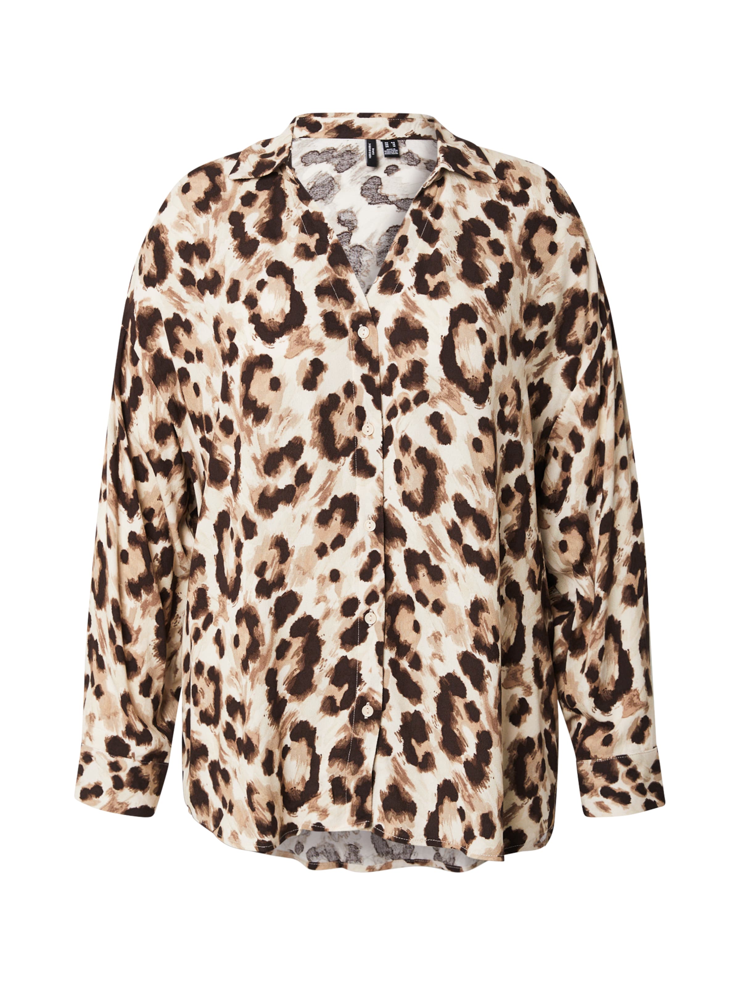 Vero Moda Curve Μπλούζα 'VMCAnna' σε μπεζ: μπροστά