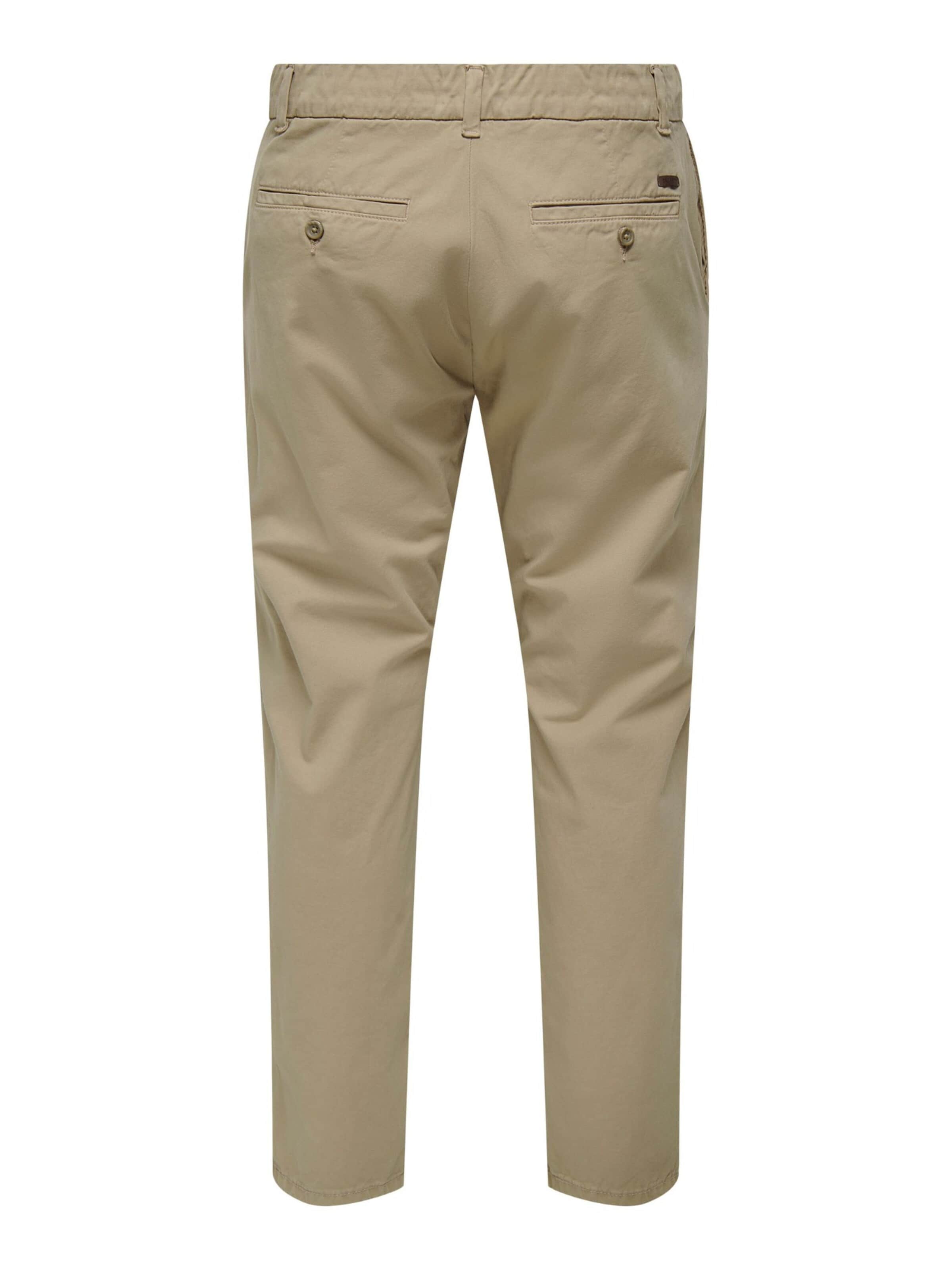 Only & Sons Regular Broek in Beige