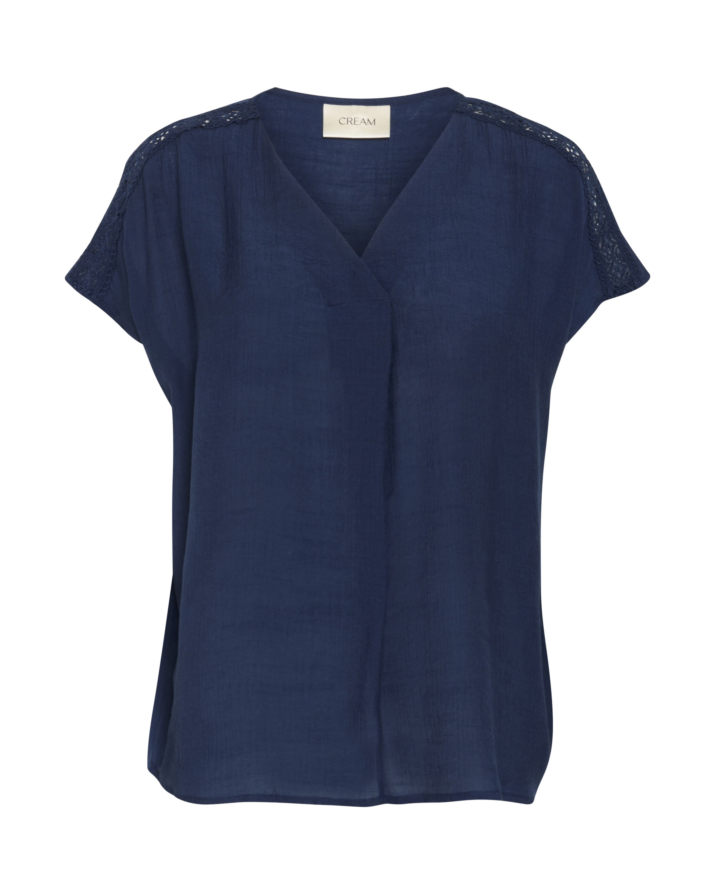 Cream Blus 'Henja' i blå: framsida