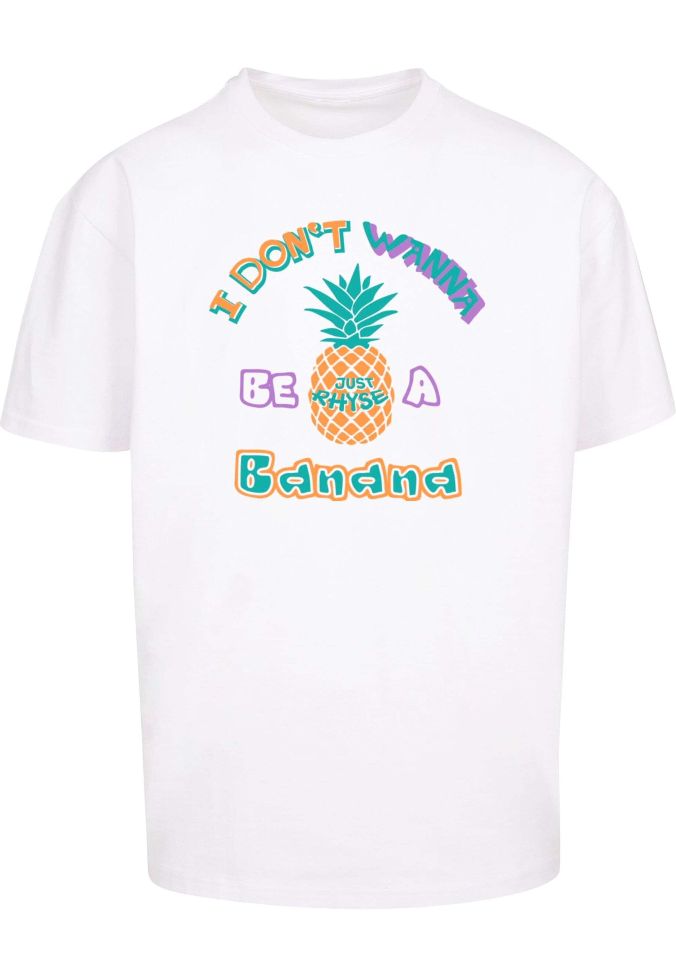 Just Rhyse T-Shirt 'Banana' in Weiß: Vorderseite
