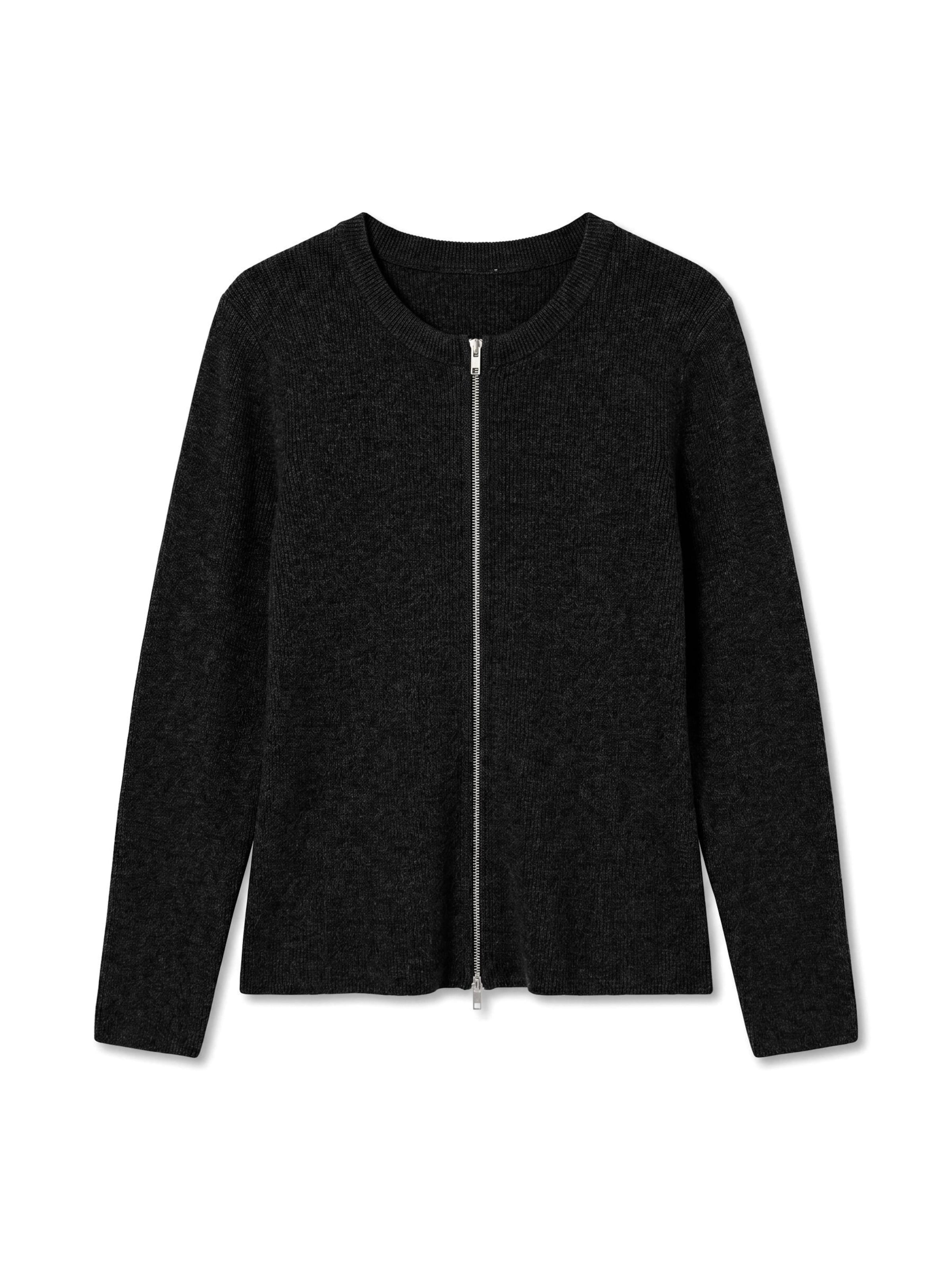 VERO MODA Strickjacke 'AWJESSICA' in XS in schwarzmeliert, Produktansicht