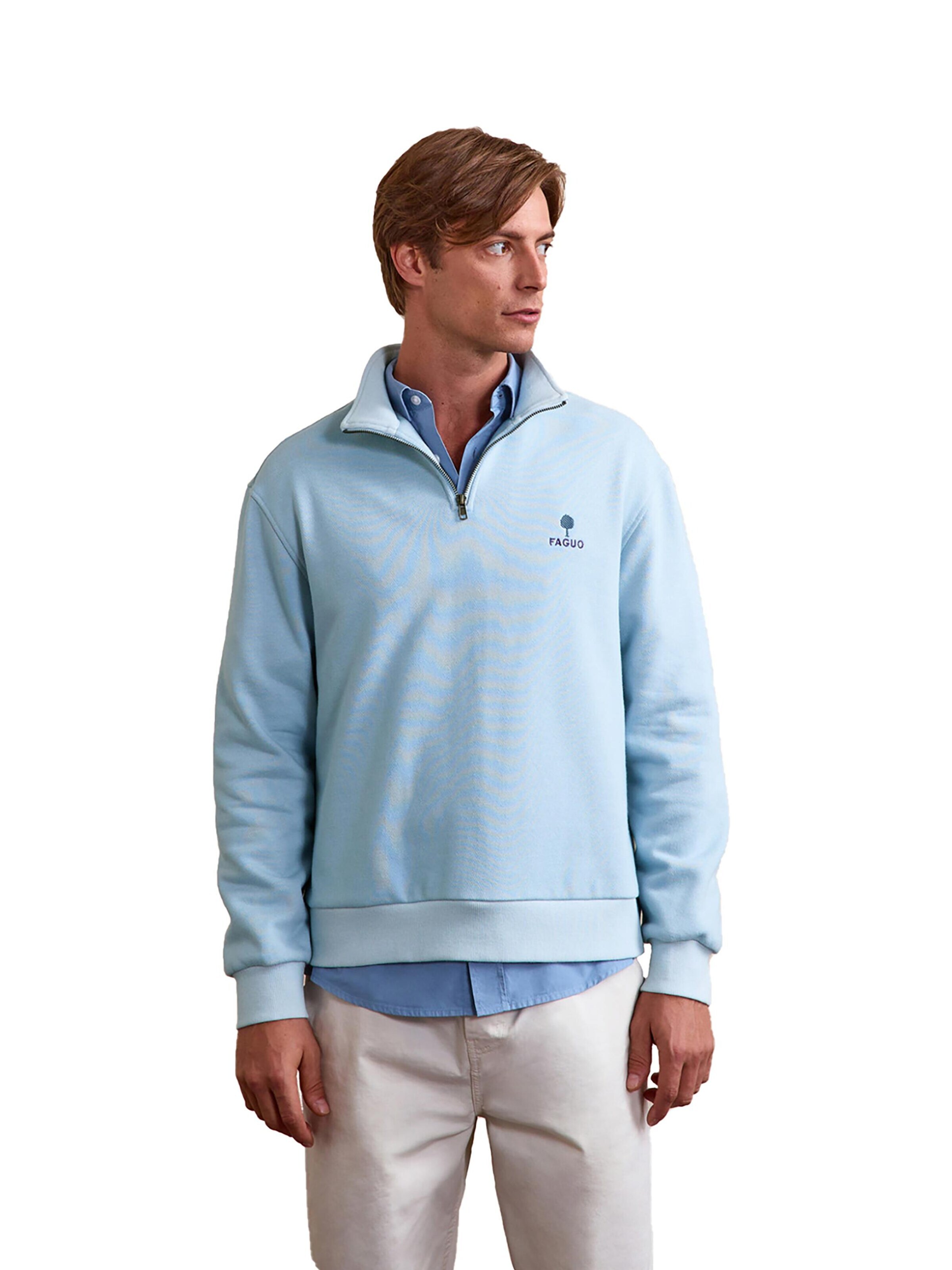 FAGUO Sweatshirt 'Amboise' in Blue: front