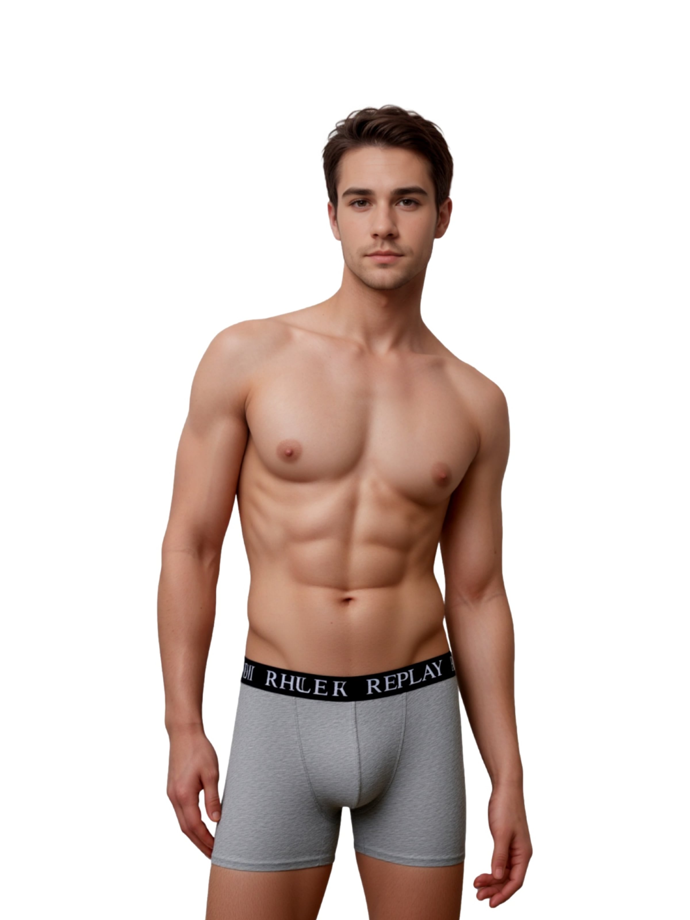Boxer di REPLAY in grigio: frontale