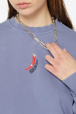 Harlem Soul LO-LA Cropped Sweatshirt printed in Lila