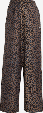 ADIDAS ORIGINALSWide Leg/ Široke nogavice Hlače 'Firebird' - smeđa boja: prednji dio