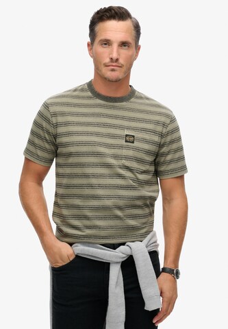 T-Shirt Superdry en gris : devant