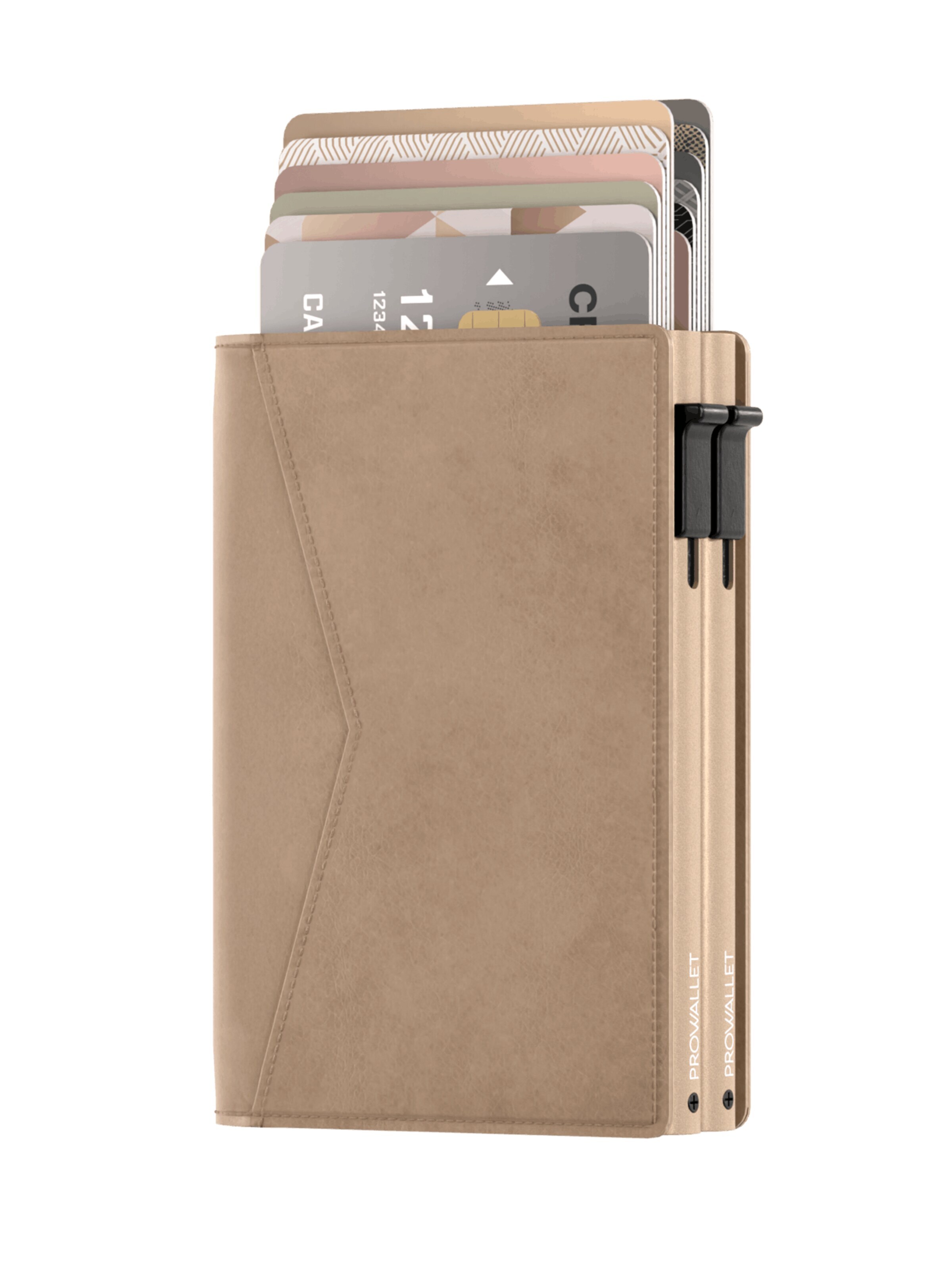 Prowallet Wallet 'Pasjeshouder Double' in Beige