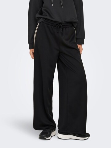 Loosefit Pantalon 'ONLAsta' ONLY en noir : devant