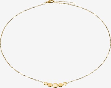 Boccia Titanium Necklace in Gold: front