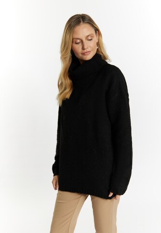 Pull-over Usha en noir : devant