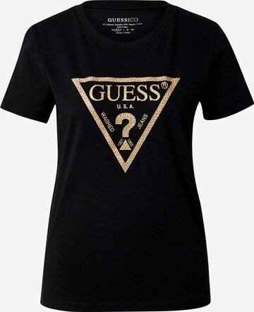 T-shirt GUESS en noir : devant