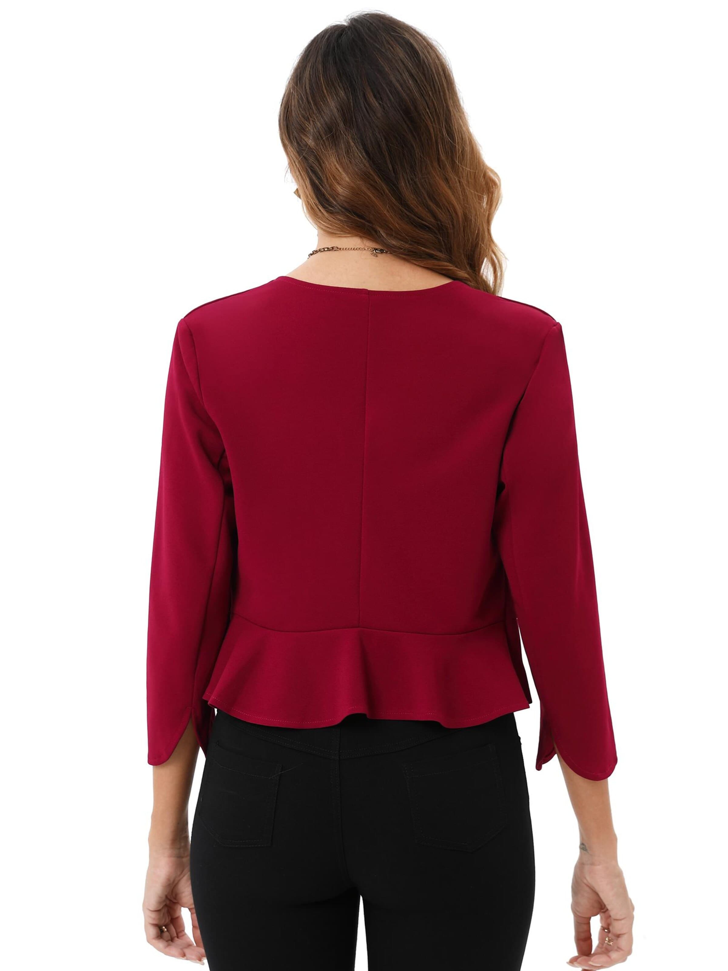 Yesfashion Marynarka w kolorze czerwony