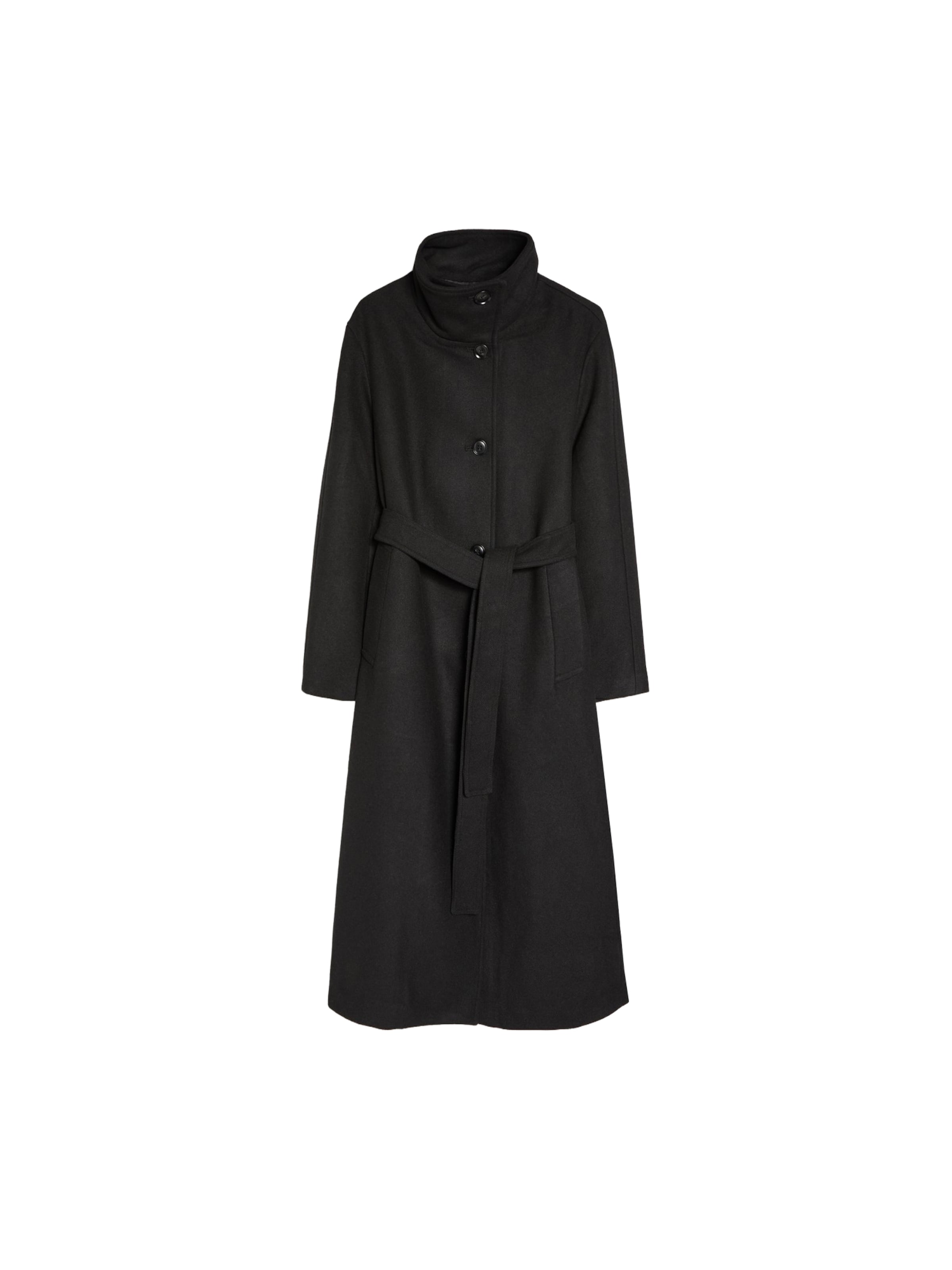 Bershka Átmeneti kabátok - fekete: elől