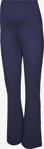 MAMALICIOUS Flared Leggings 'AYIA' in Blue: front