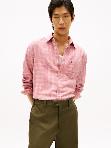 TOMMY HILFIGER Regular fit Overhemd in Roze: voorkant