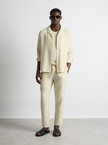 Burocs Regular fit Button Up Shirt in Beige