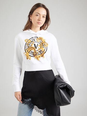Versace Jeans Couture Суичър в бяло: отпред