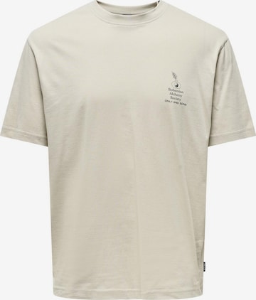 T-Shirt 'KASON' Only & Sons en gris : devant