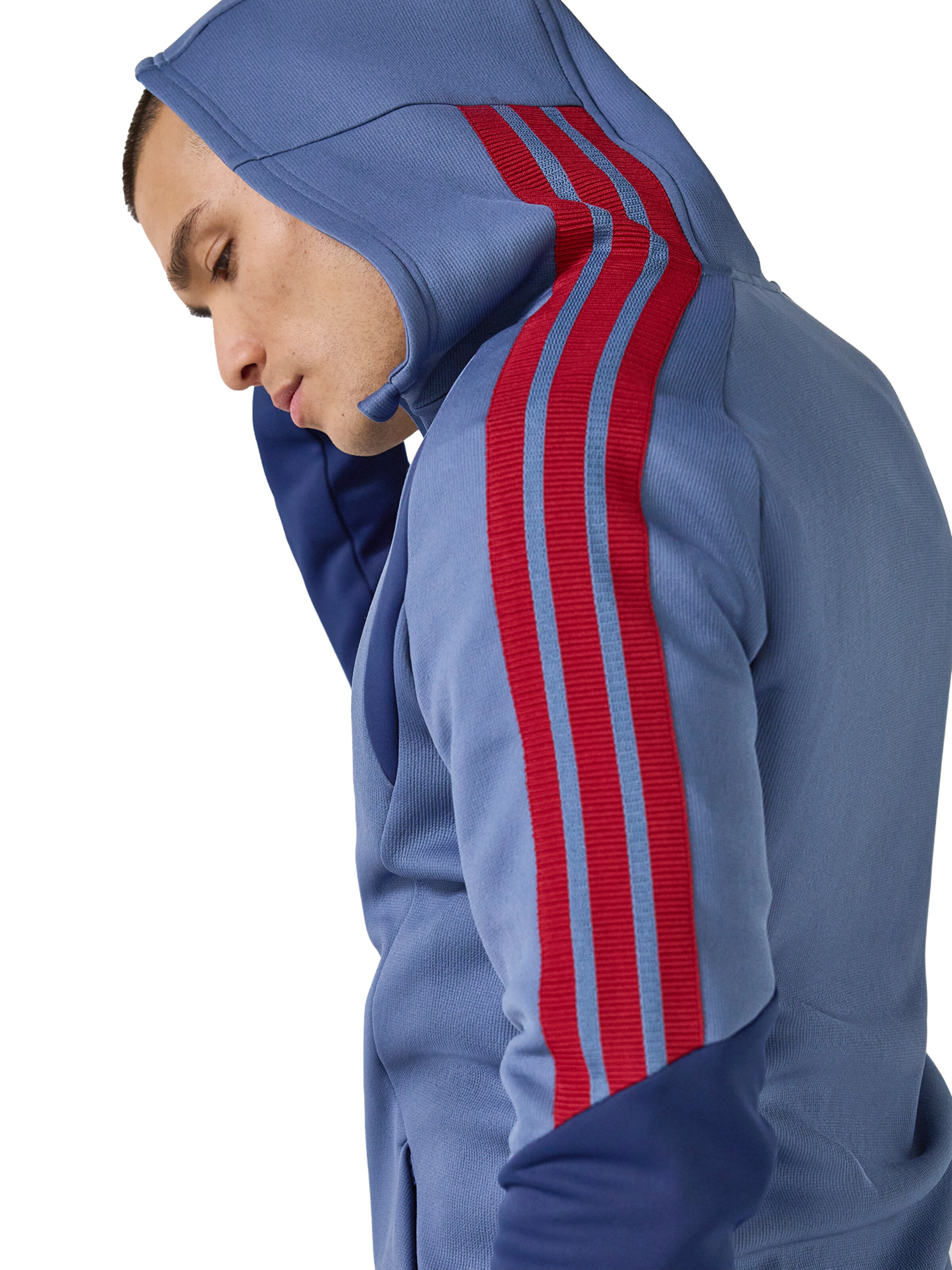 ADIDAS PERFORMANCE Zip-Up Hoodie in Blue