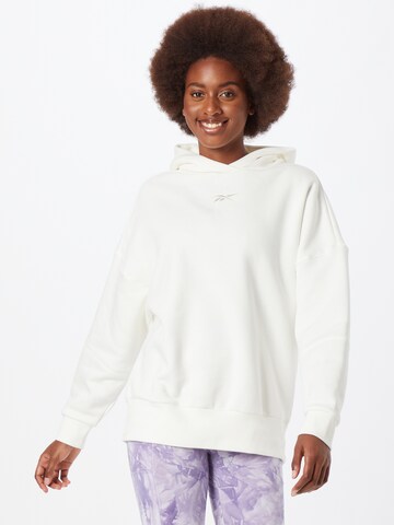 Reebok Athletic Sweatshirt in White: front