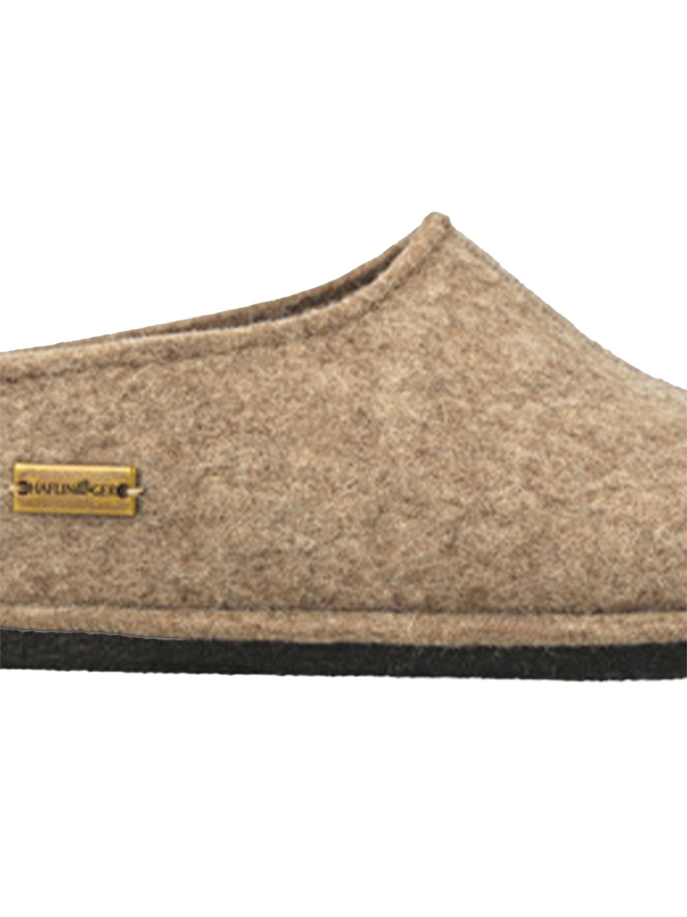 HAFLINGER Slipper 'Flair Smily' in Brown