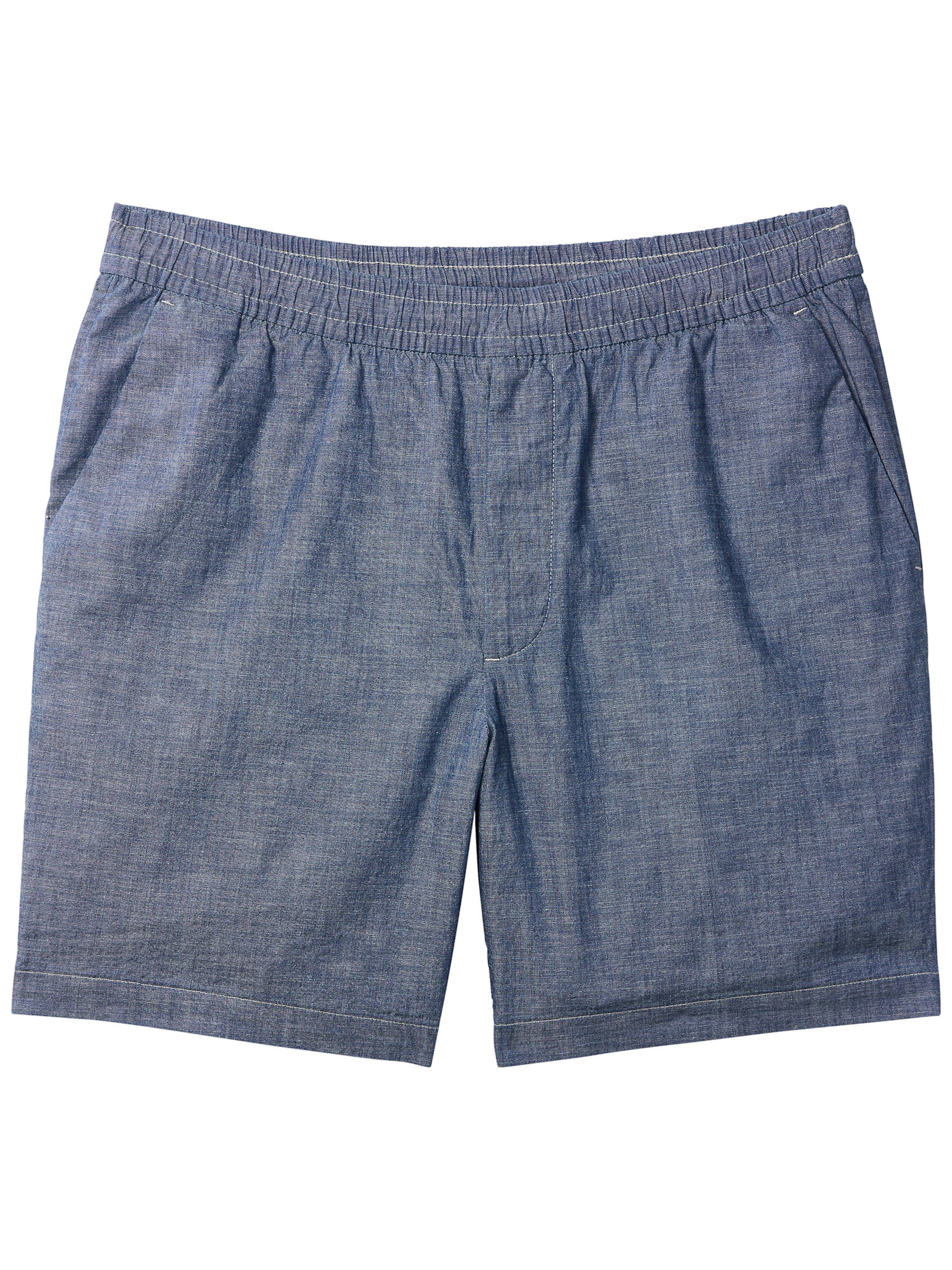 Calvin Klein Jeans Regular Shorts 'Chambray Drawstring' in Blau: Vorderseite