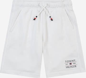 TOMMY HILFIGER Trousers in White: front