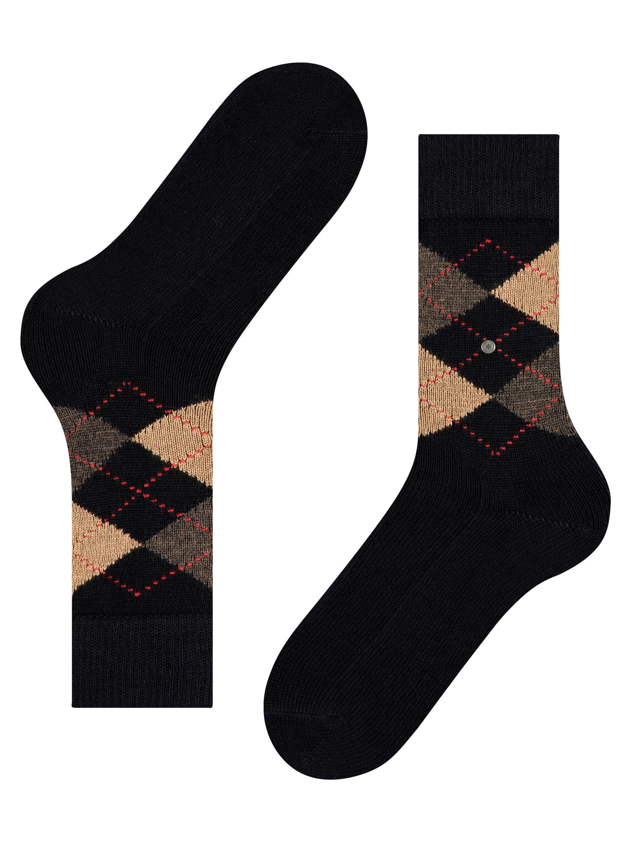 BURLINGTON Socken 'Preston'‌‌‌‌ in Schwarz