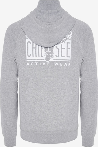 CHIEMSEE Regular fit Zip-Up Hoodie in Grey