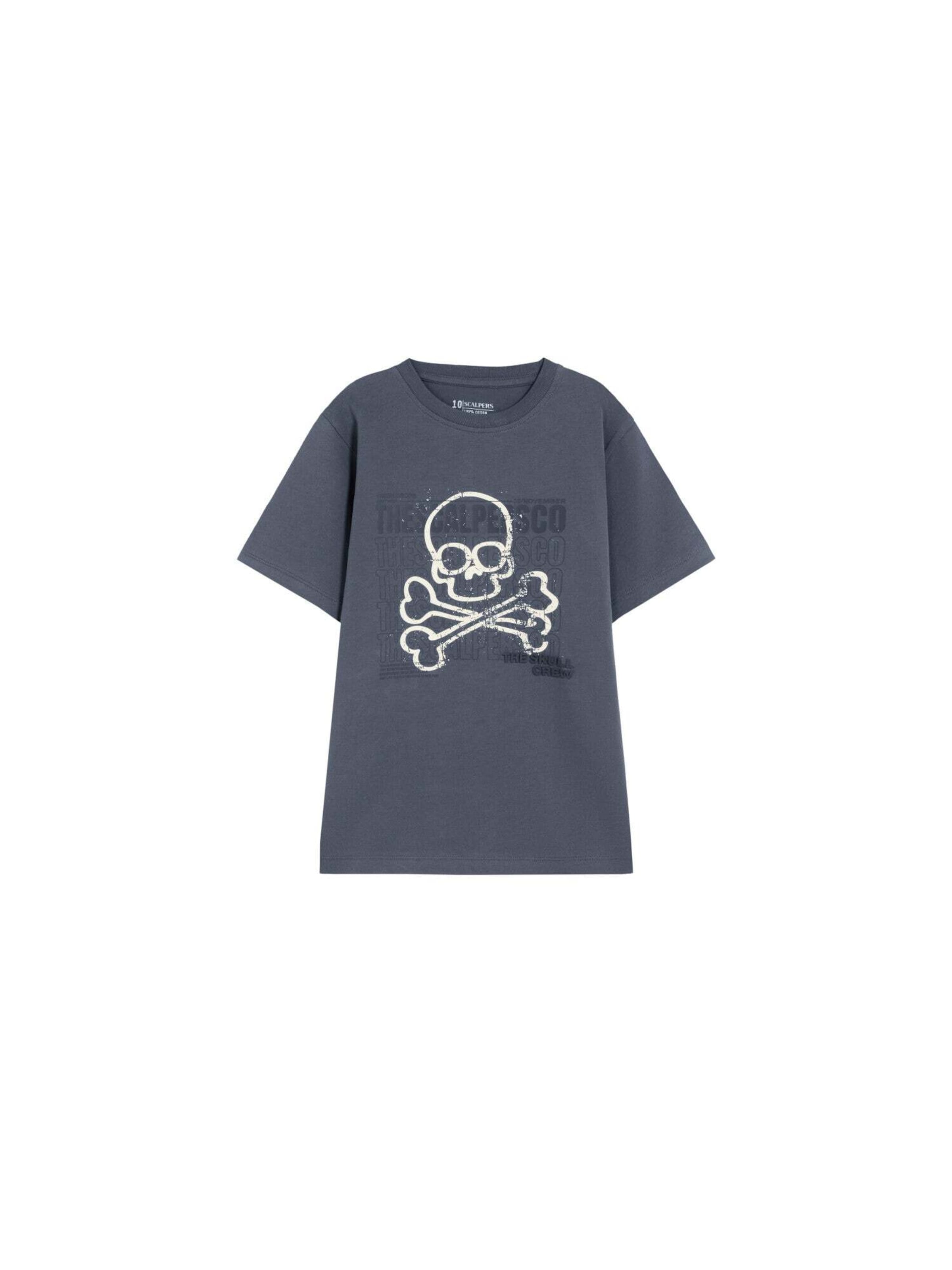 T-Shirt ' ' Scalpers en bleu : devant