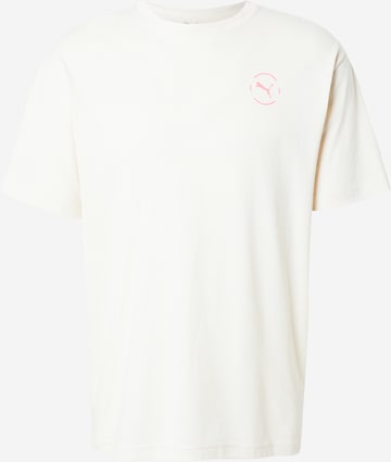 PUMA Toiminnallinen paita 'Run Club' värissä valkoinen: etupuoli