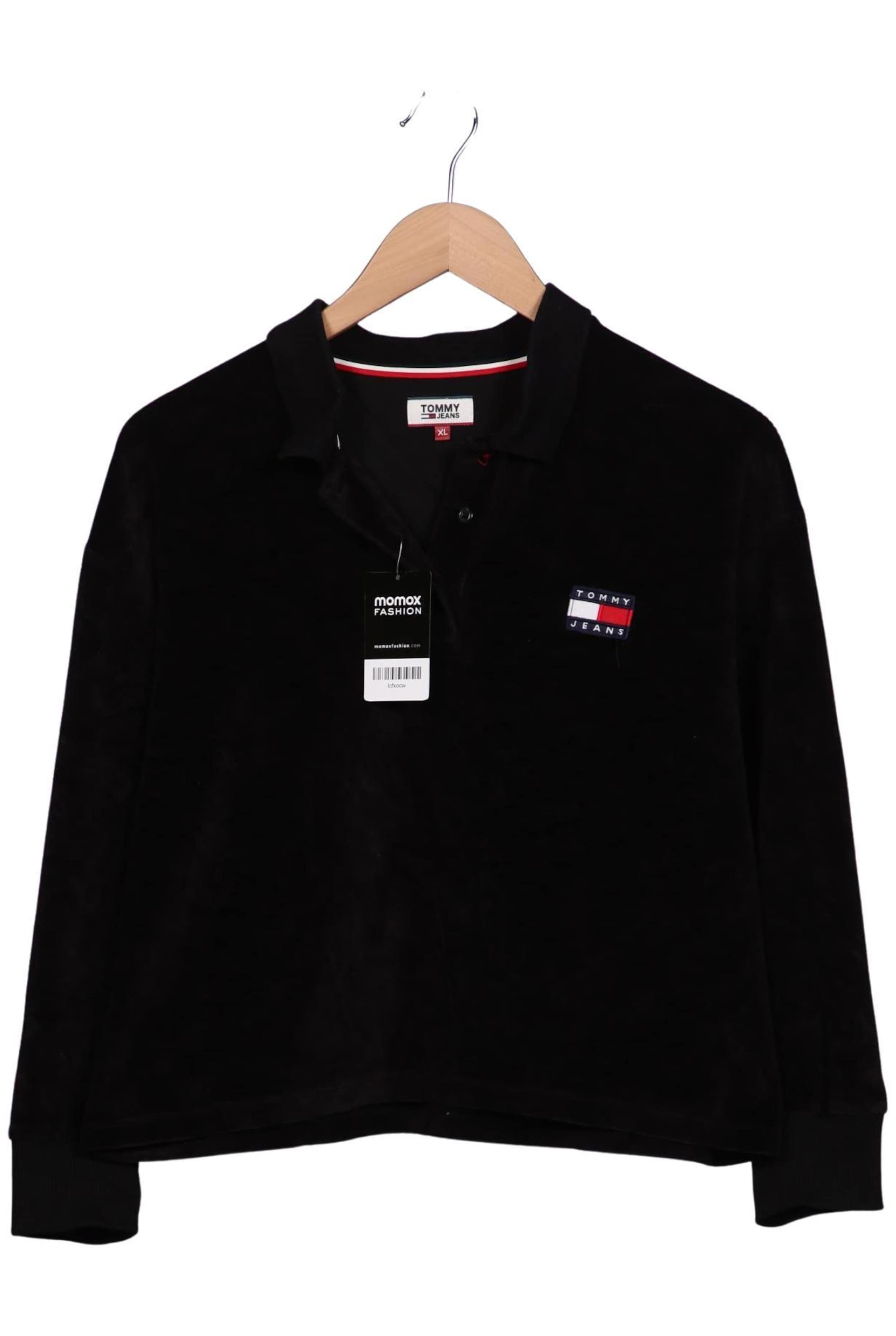 Tommy Jeans Poloshirt XL in Schwarz: Vorderseite