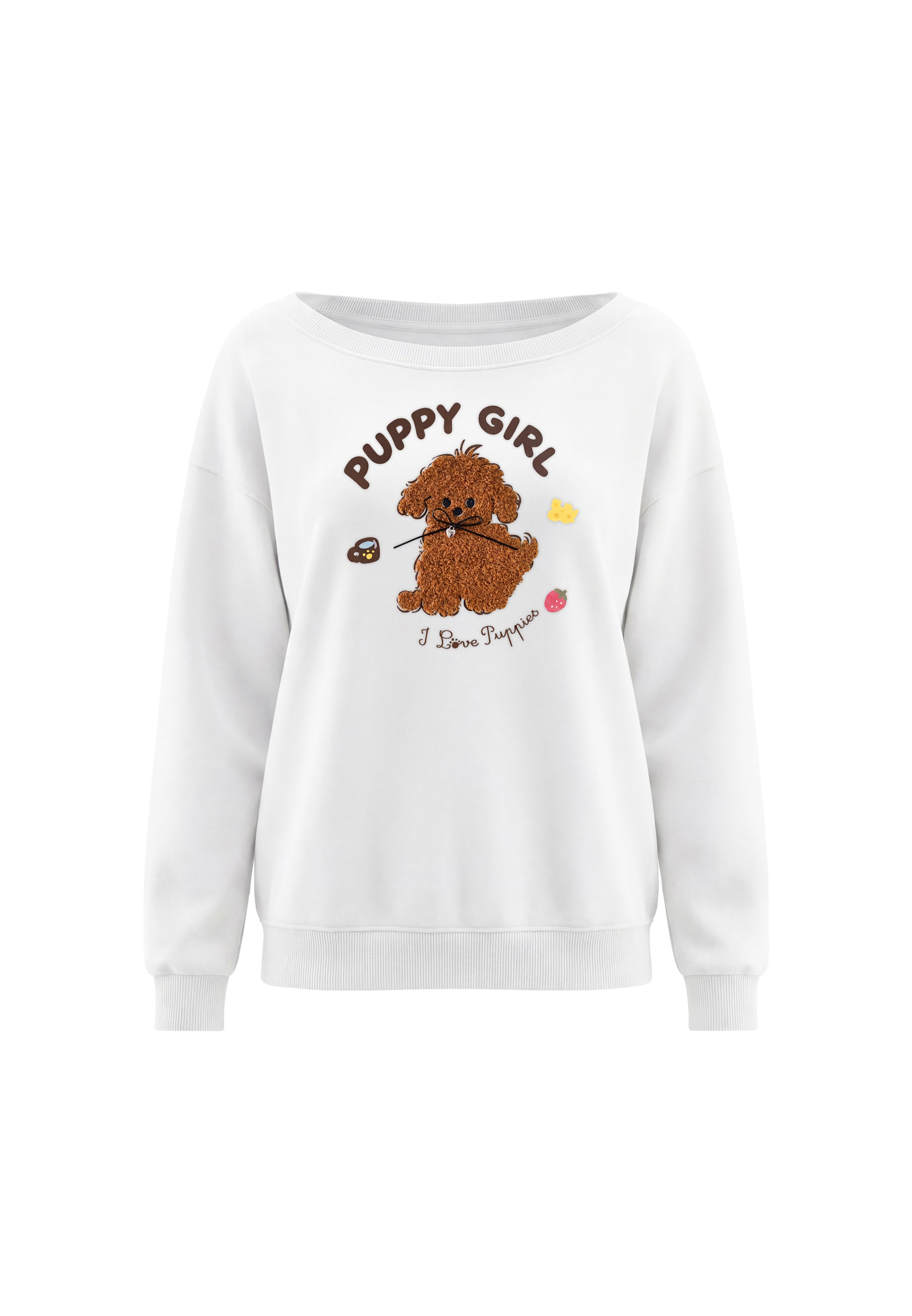 Sweat-shirt MYMO en blanc : devant