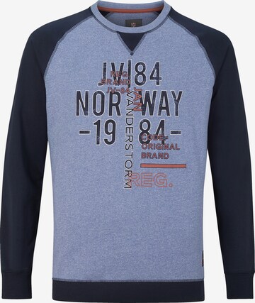 Jan Vanderstorm Sweatshirt ' Owen ' in Blau: predná strana