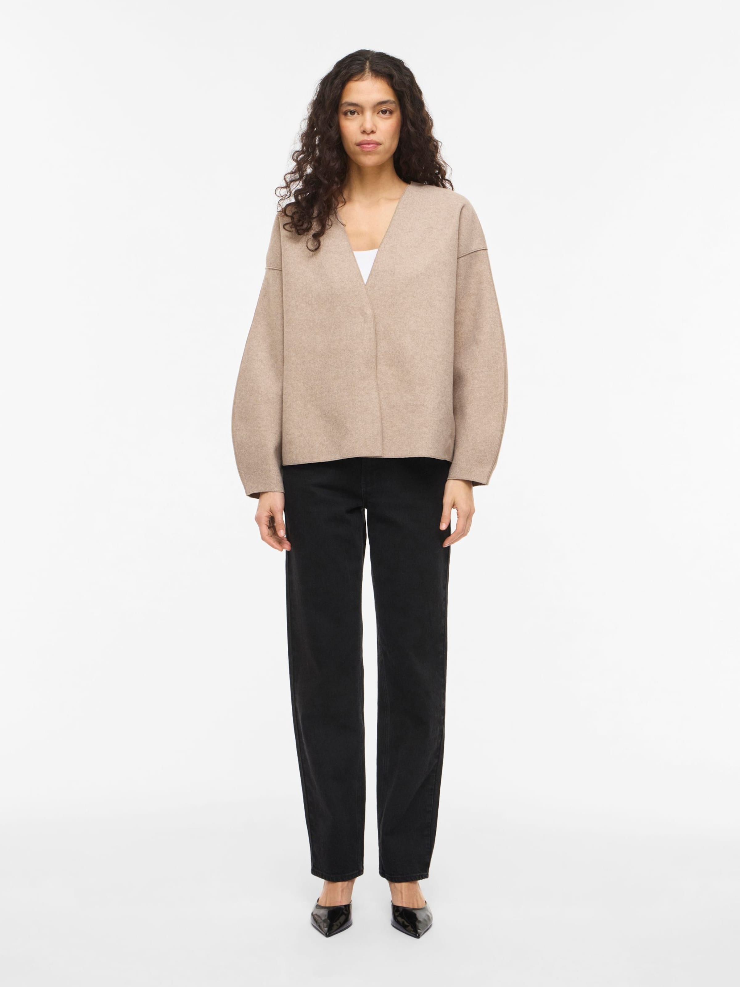 VILA Prechodná bunda 'VIJUICE' - Béžová