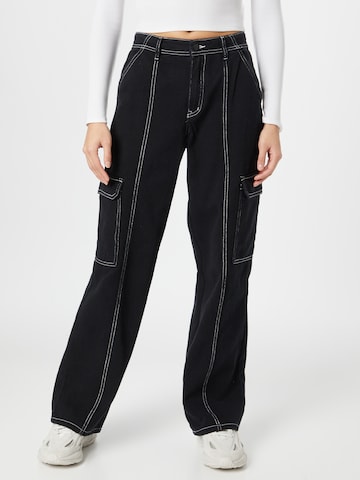 OBJECT Regular Jeans 'Valerie' in Zwart: voorkant