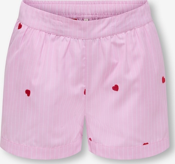 Regular Pantalon 'KOGNEW LINA' ONLY GIRLS en rose : devant