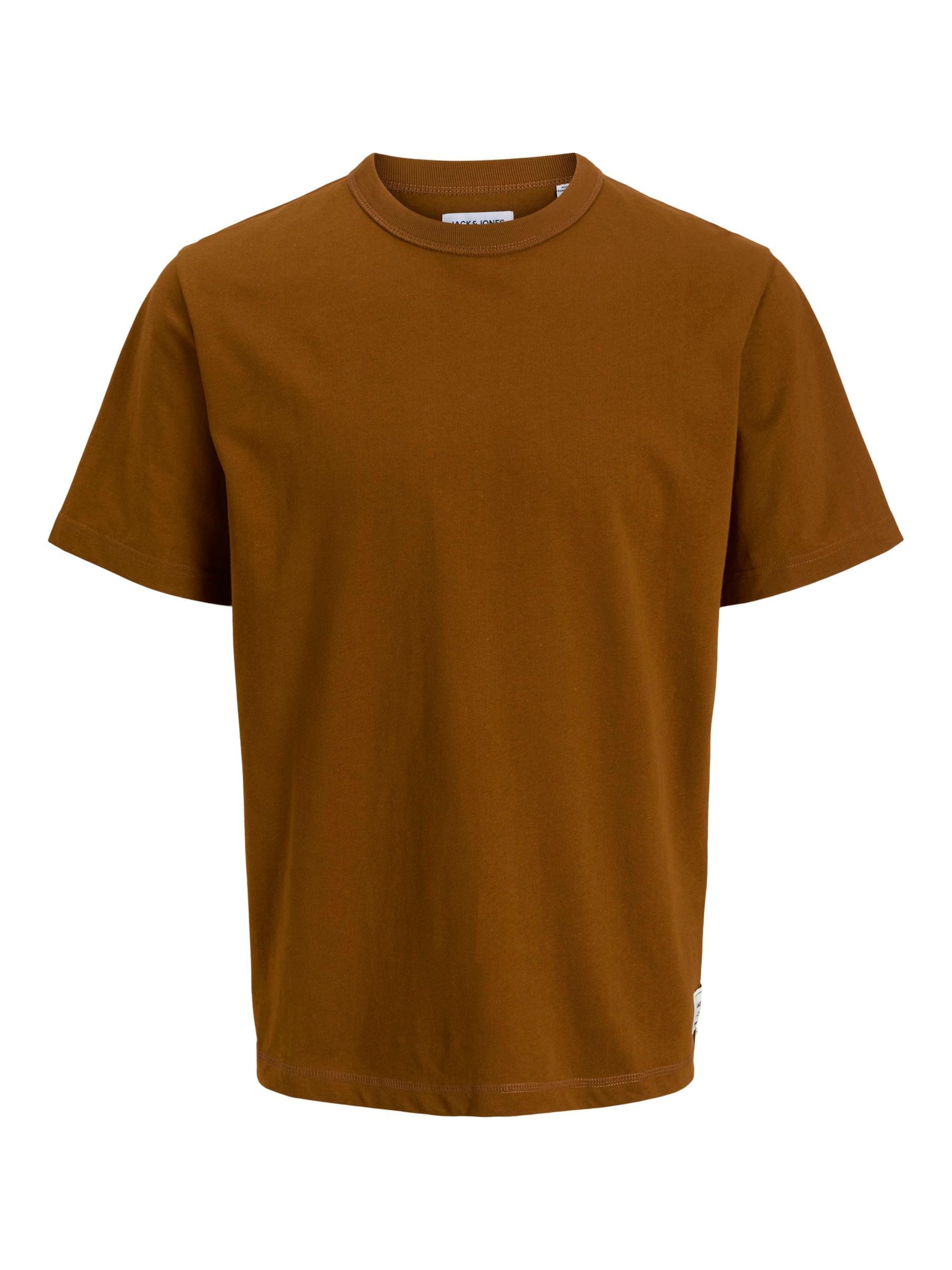 JACK & JONES Shirt 'JJEDOVER' in Bruin: voorkant