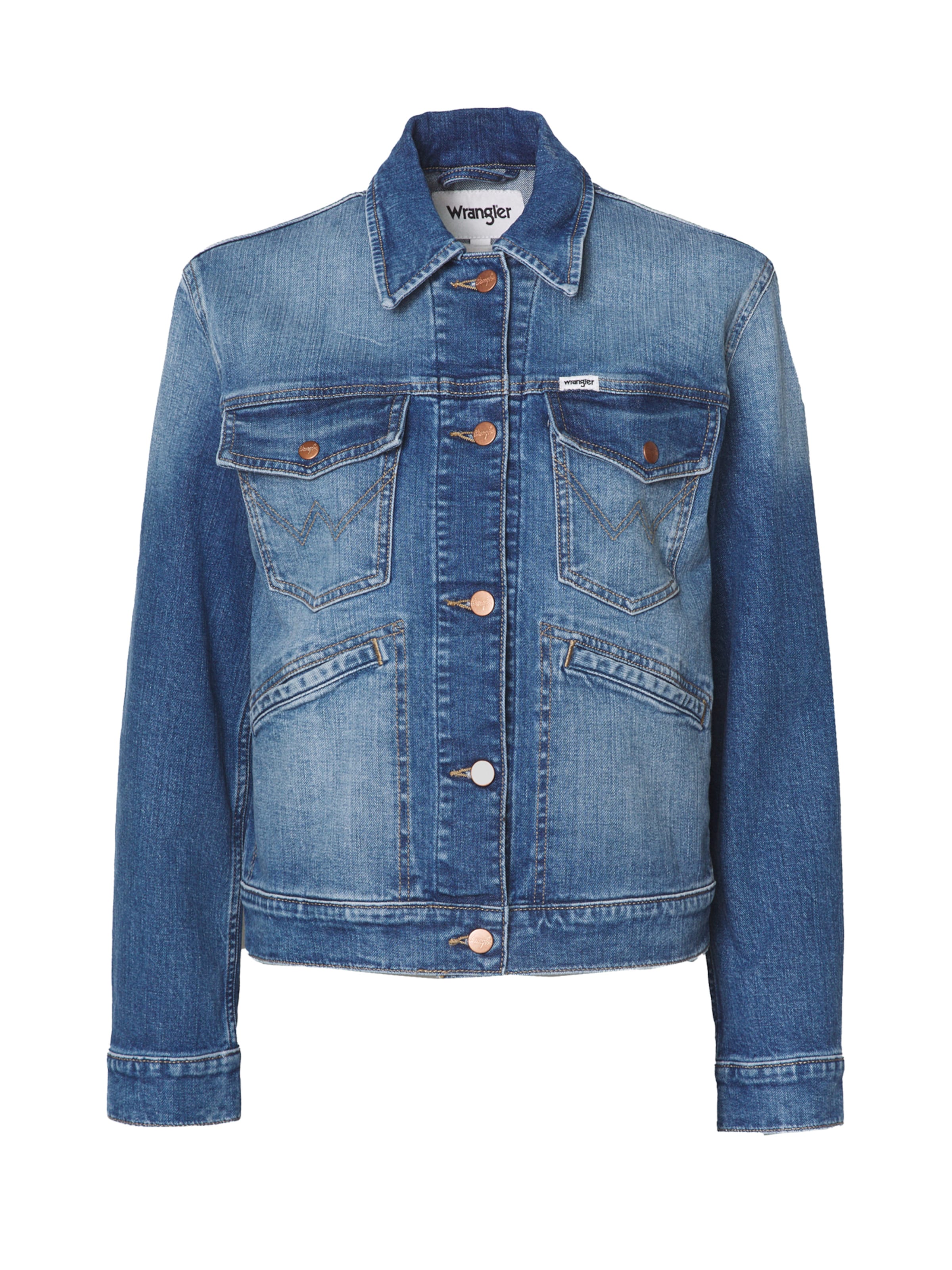 Veste mi-saison 'HERITAGE' WRANGLER en bleu : devant