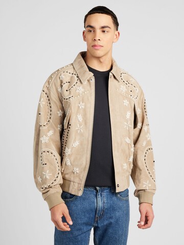 MOUTY Between-Season Jacket 'PAPI' in Beige: front