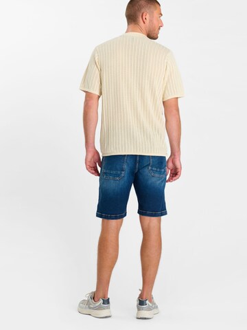 Le Temps Des Cerises Regular fit Overhemd 'NELAN' in Beige