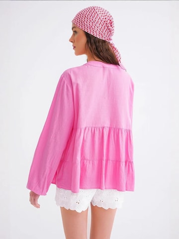 MixRay Blouse 'Hemden' in Roze